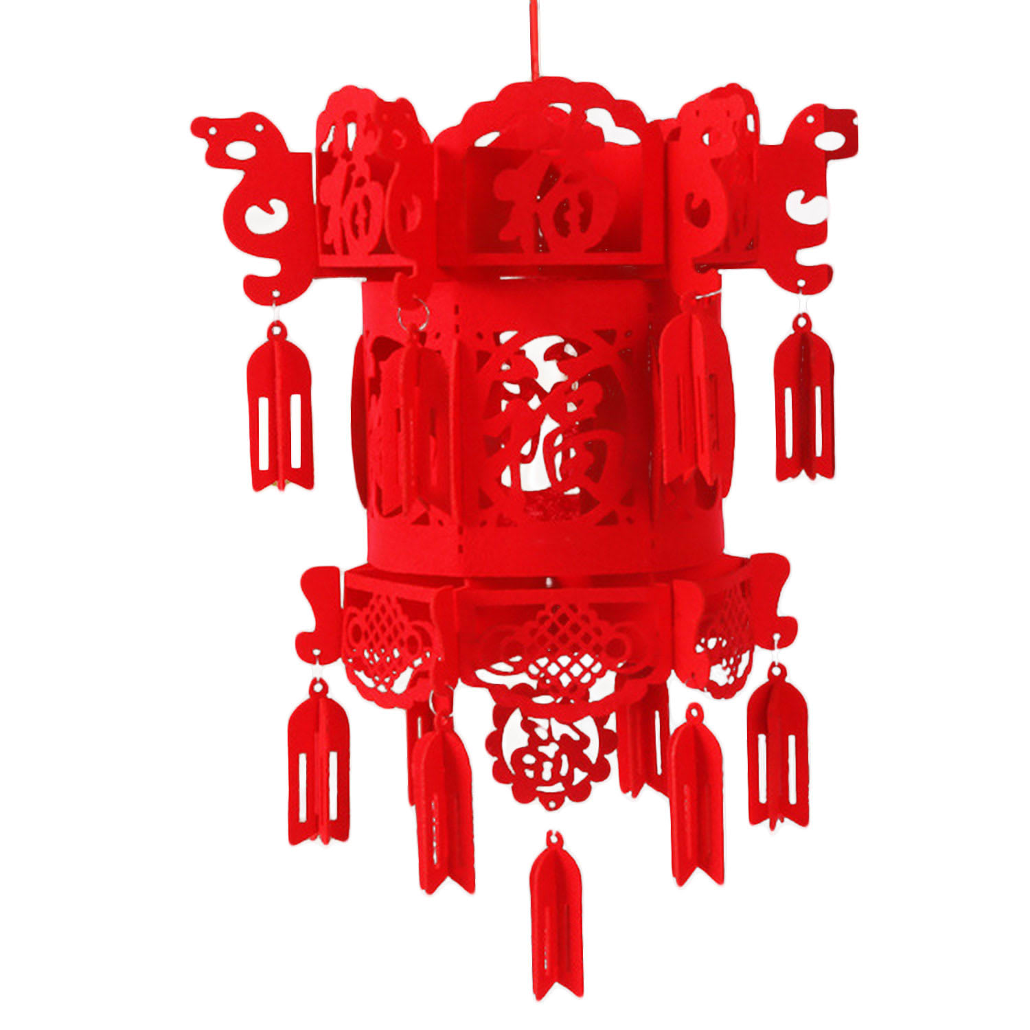 Good Luck Chinese New Year Red Hanging Lanterns.jpeg