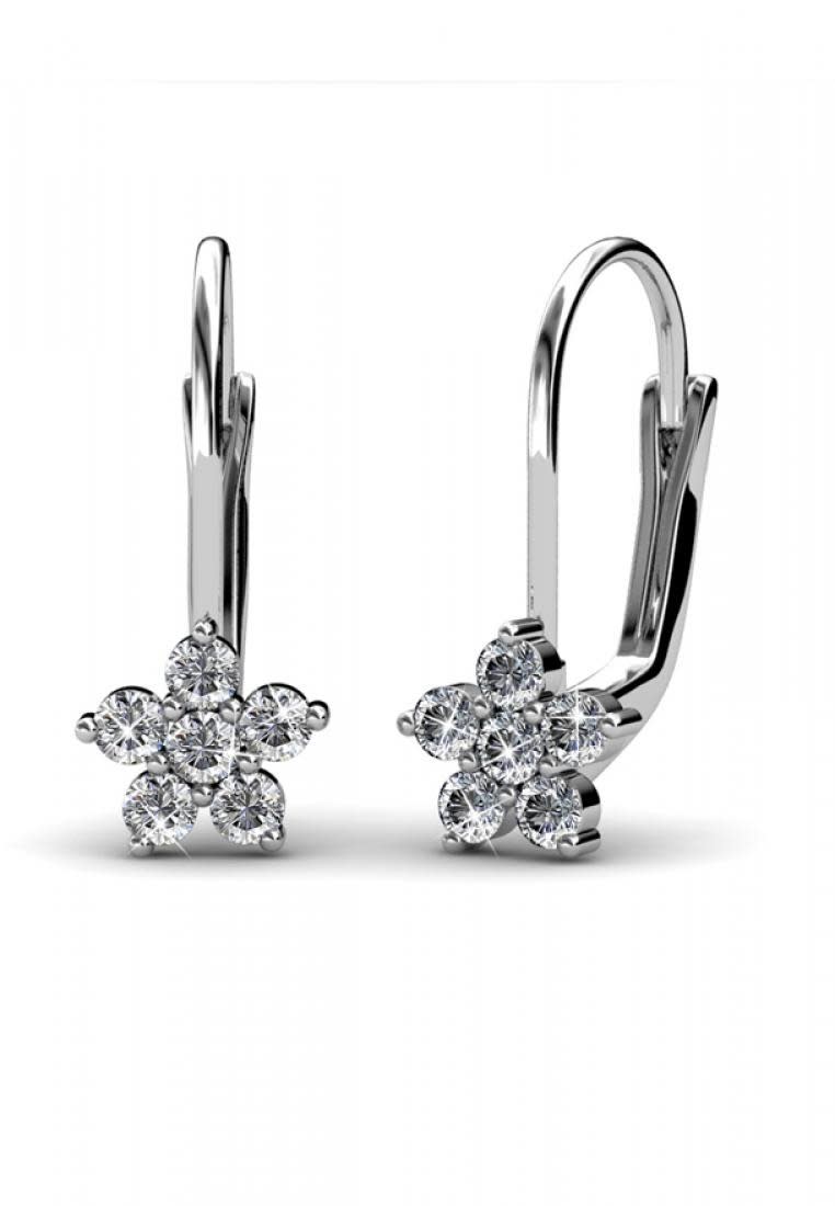 Her Jewelry Earrings Flower Clip Embellished With Crystals From Swarovski.jpg