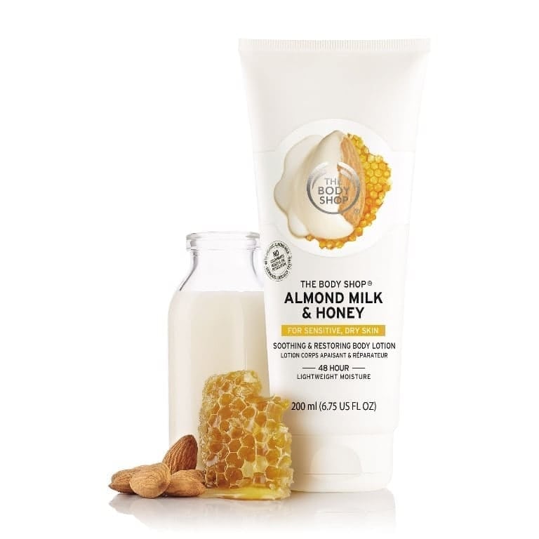 The Body Shop Almond Milk & Honey Soothing & Restoring Body Lotion.jpg Best body lotion for dry and sensitive skin