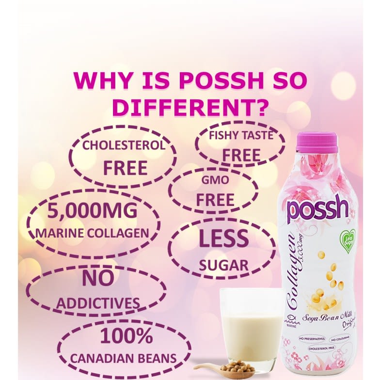 POSSH Soya Milk With Marine Collagen 5,000mg -1.jpeg POSSH Soya Milk With Marine Collagen 5,000mg review malaysia