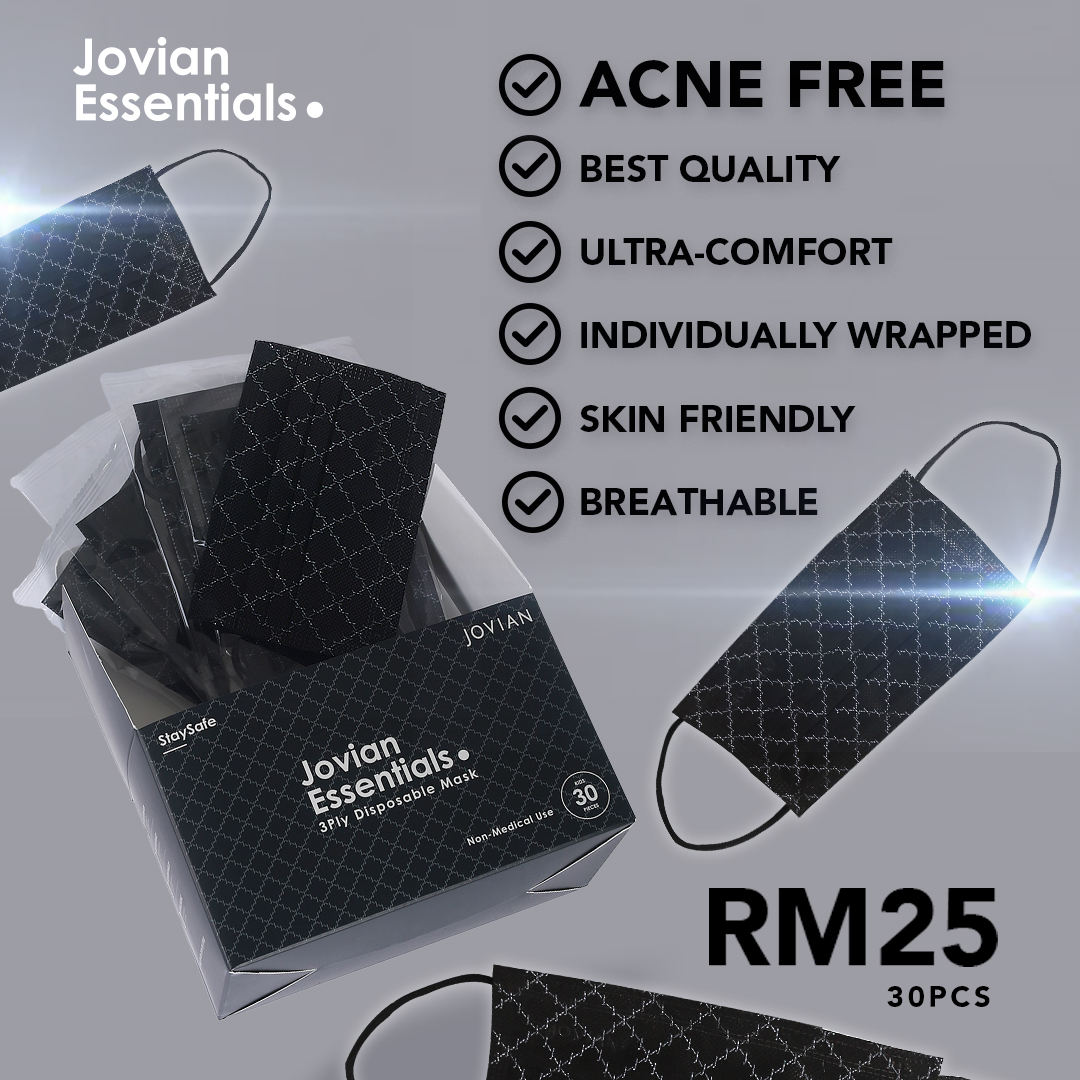Jovian Disposable 3Ply Monogram Mask