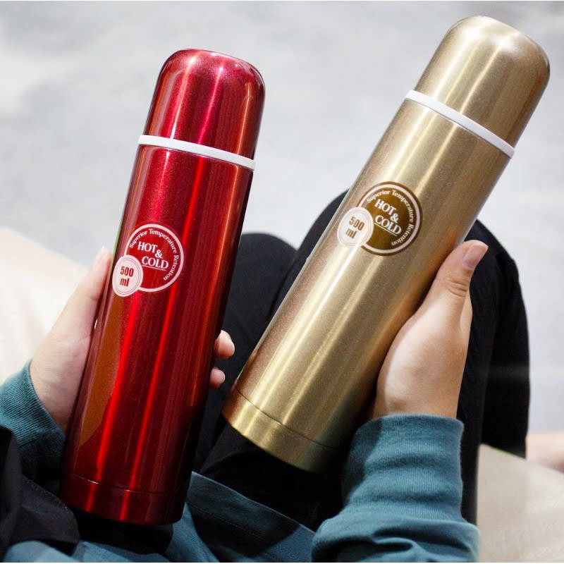 Cosway Stainless Steel Vacuum Flask with Pouch