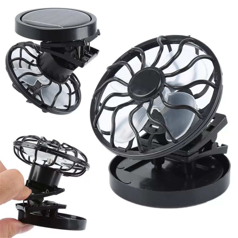 Summer Outdoor Clip-on Mini Solar Fan.jpg Summer Outdoor Clip-on Mini Solar Fan