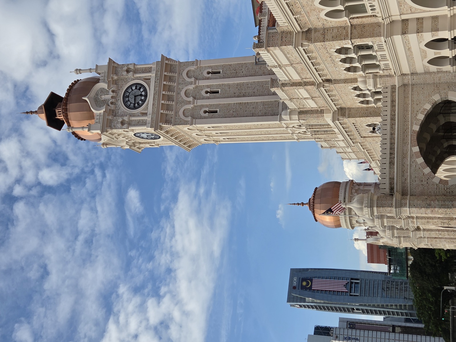 The Sultan Abdul Samad clock tower against afternoon cloud shot at 2x on the Galaxy Z Fold8 The Sultan Abdul Samad clock tower against afternoon cloud shot at 2x on the Galaxy Z Fold8