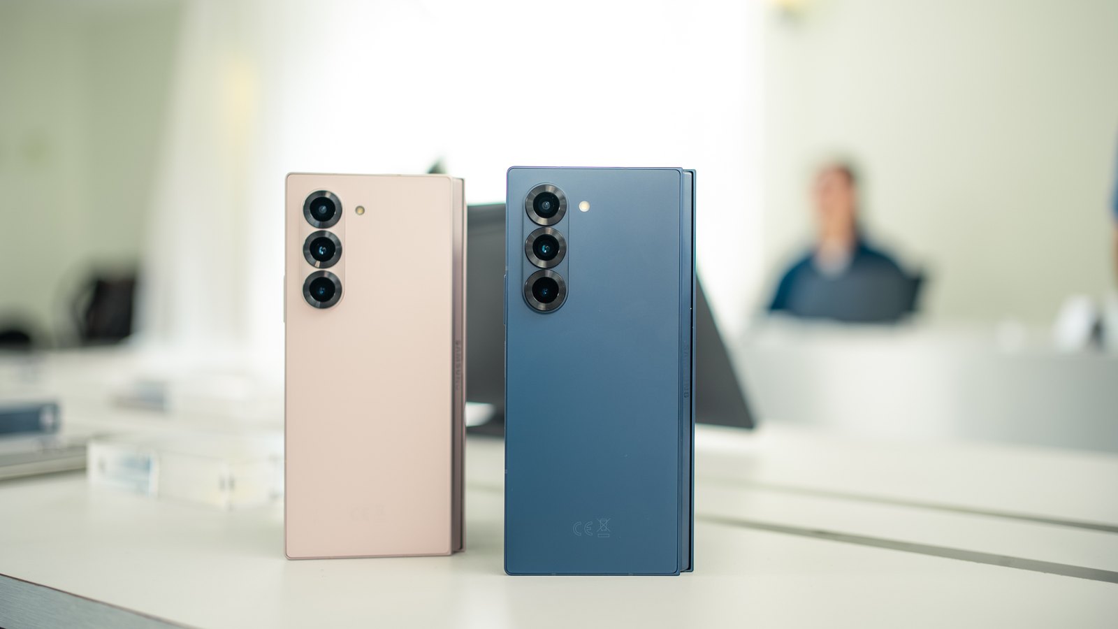 2024: the Galaxy Z Fold6 open, one-handed. Photo by ProductNation, July 2024. 2024: the Galaxy Z Fold6 open, one-handed. Photo by ProductNation, July 2024.