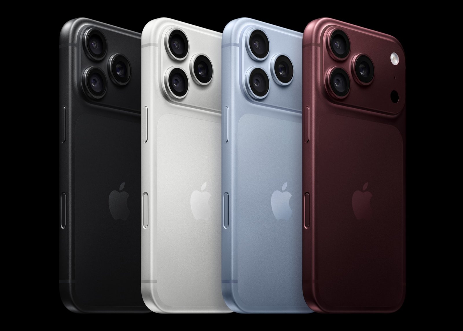 iPhone 18 Pro colour lineup, Apple press image