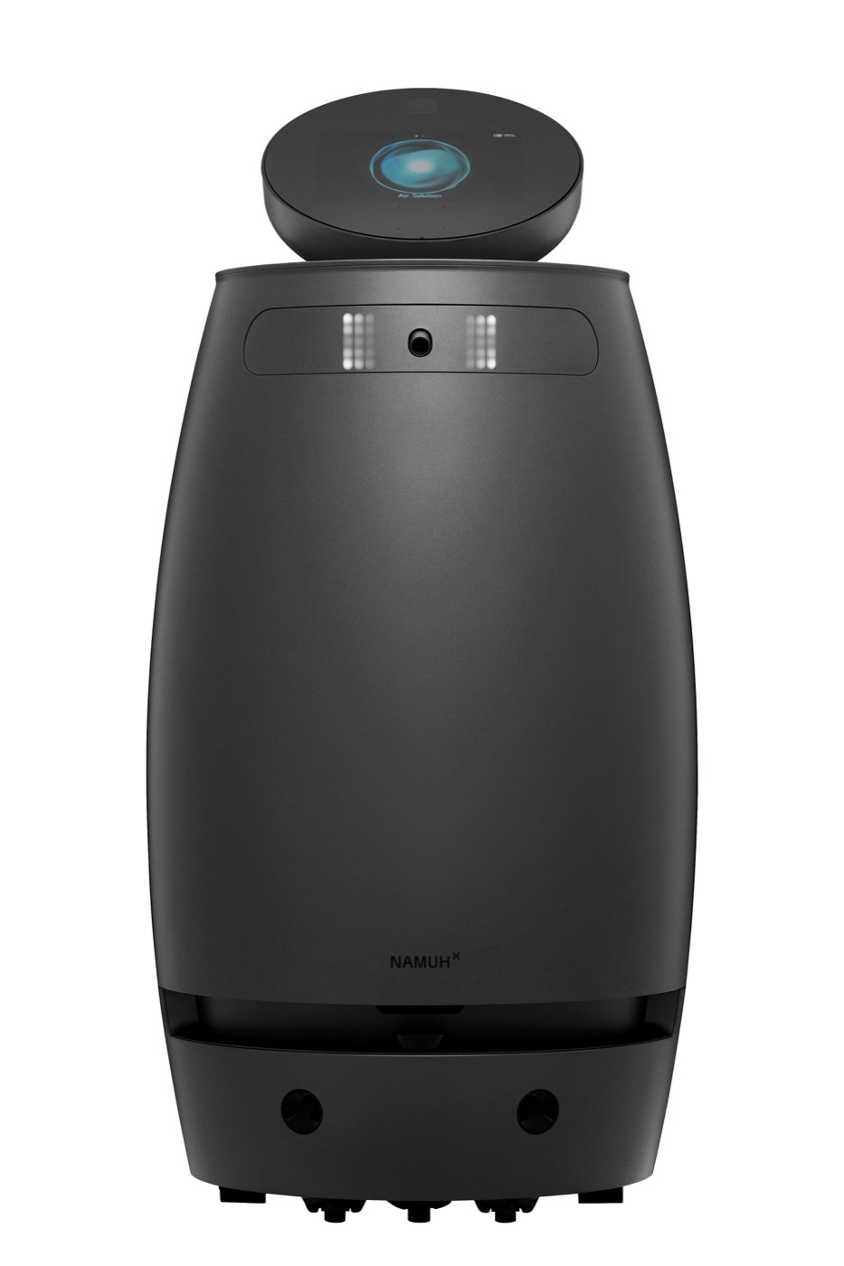 NAMUHx A1 in black showing the sensor bar and wheeled mobile base