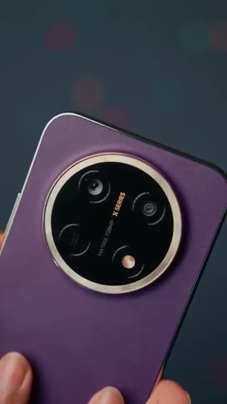 HONOR X9e Pro front display showing its purple and blue live wallpaper HONOR X9e Pro front display showing its purple and blue live wallpaper