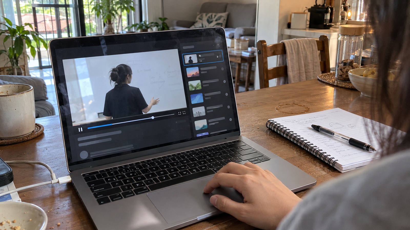 An online course in progress on a laptop, illustrating free Coursera access under the Rakyat Digital Global Learning Pass
