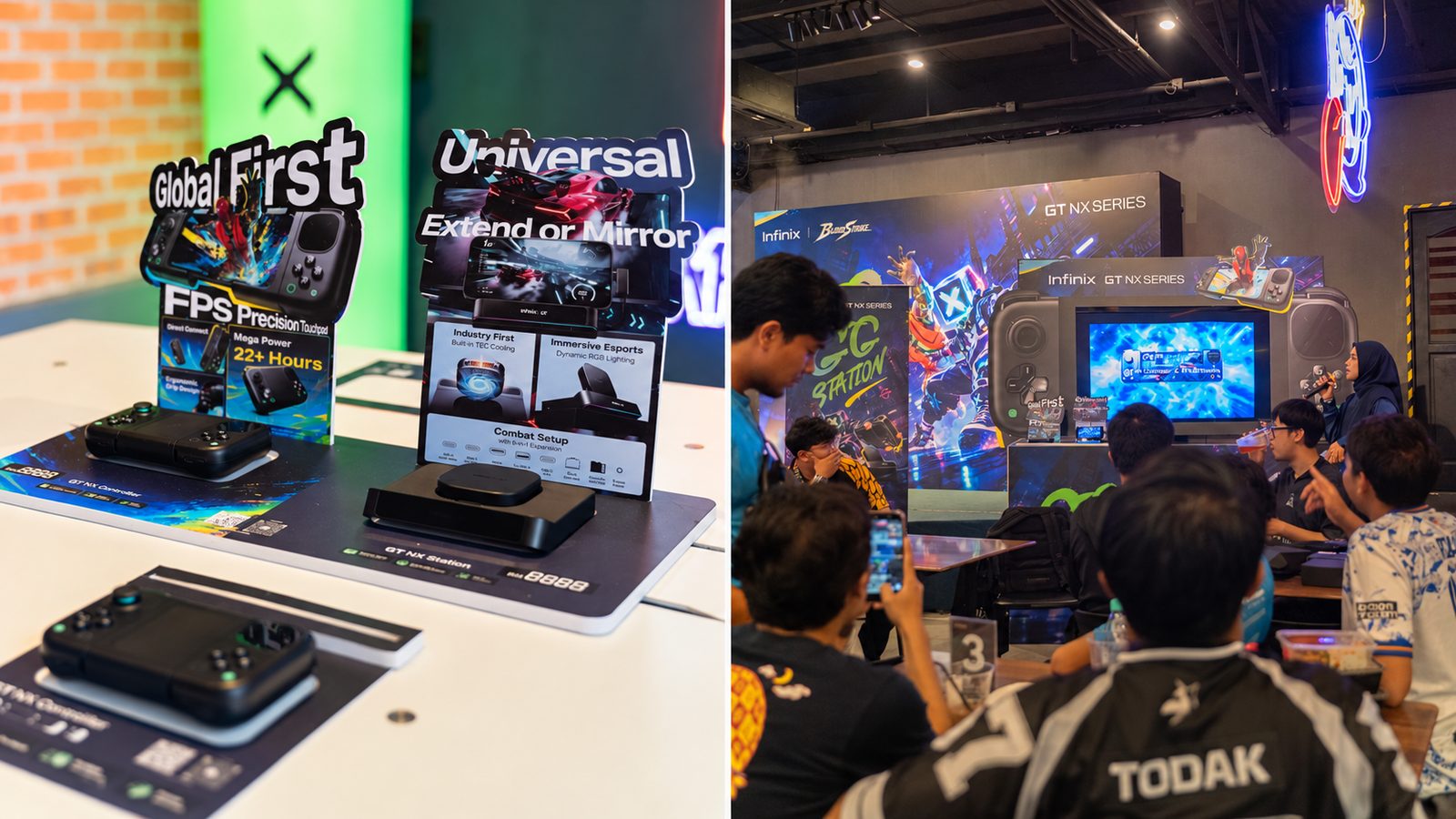 Infinix Shows GT NX Controller and Station at GG Party