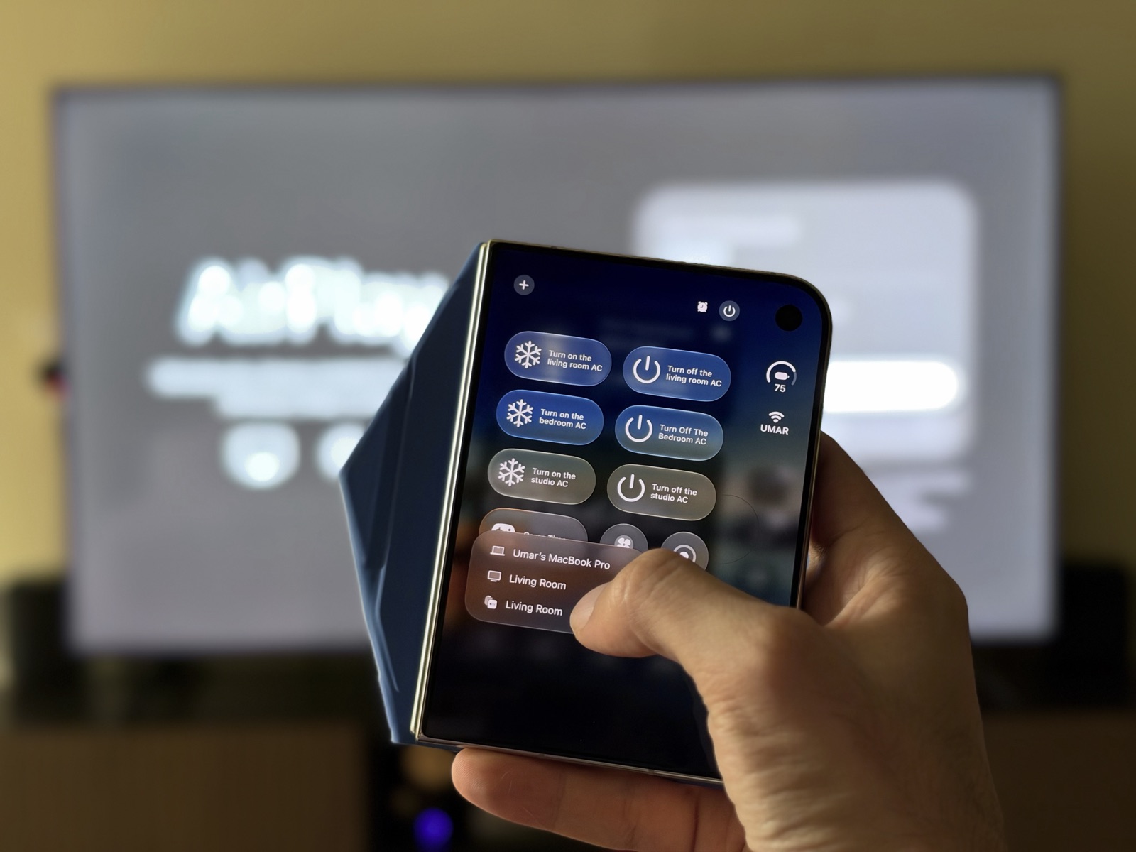 Picking the PRISM+ Q65 Ultra for AirPlay from an iPhone