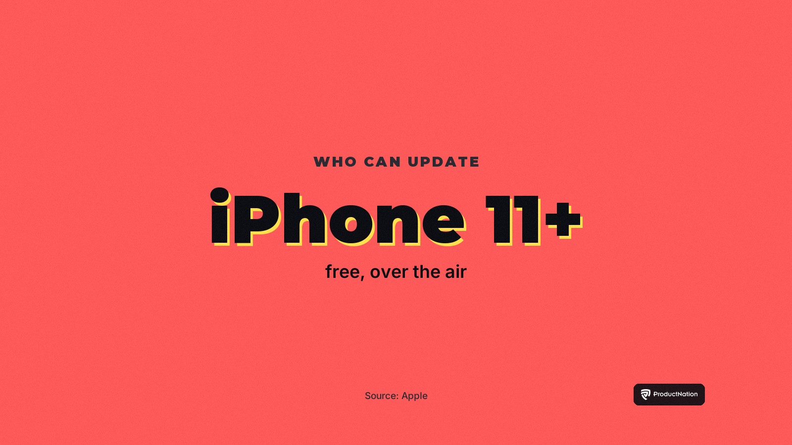 iOS 27.2 runs on iPhone 11 and later, an over-the-air update, says Apple