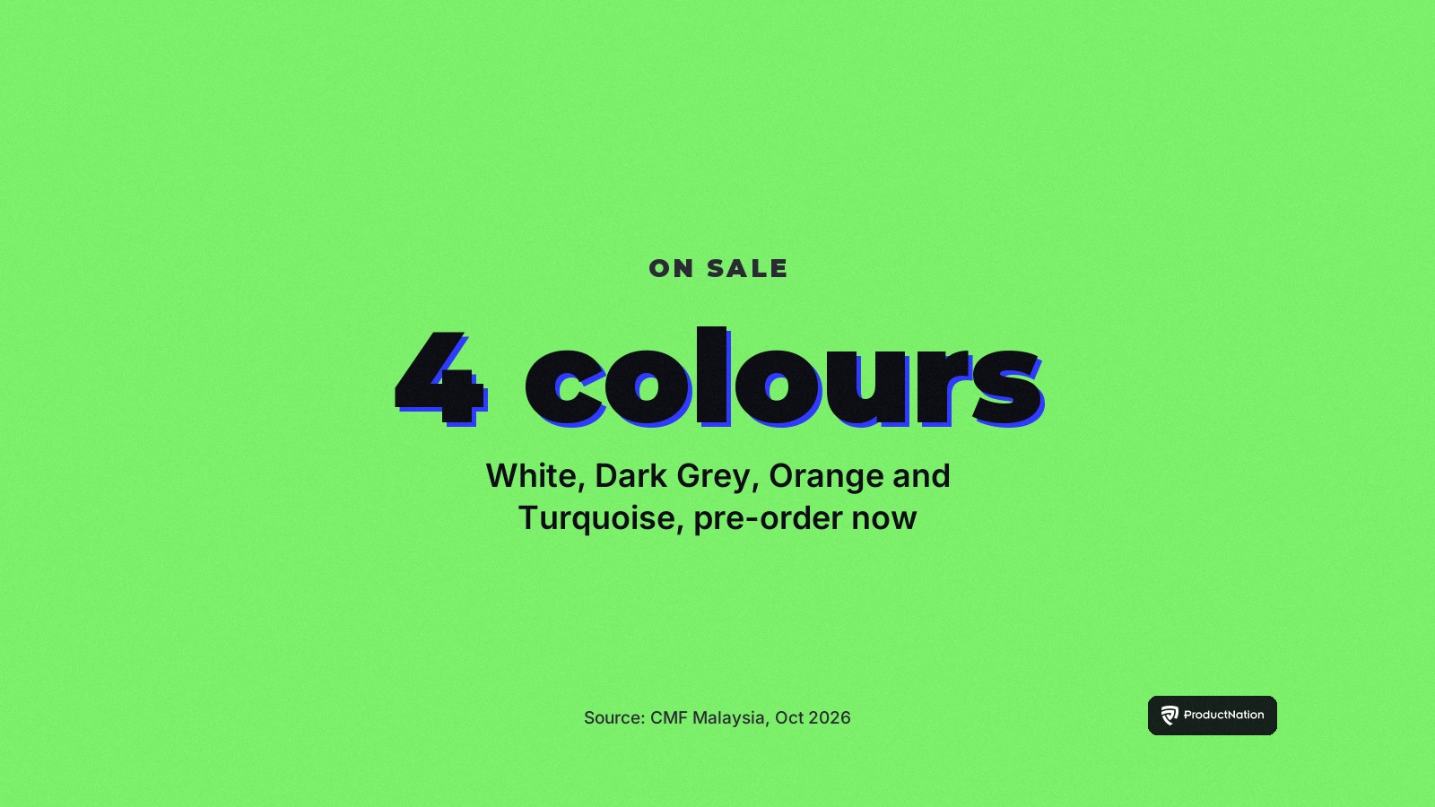 CMF Speaker S and M in White, Dark Grey, Orange and Turquoise, open sale 3 November