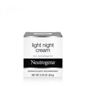 Non-comedogenic night cream for sensitive skin
