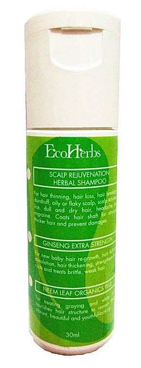 TRIAL ECOHERBS Herbal Shampoo.jpg Untuk rambut berminyak dan kering dengan bahan semulajadi herbal