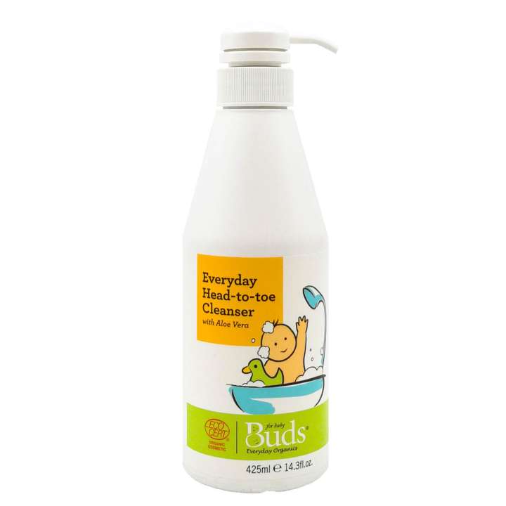 BUDS Everyday Organics Head To Toe Cleanser (425ml).jpg Untuk si kecil yang alami masalah kegatalan kulit – tidak memedihkan mata