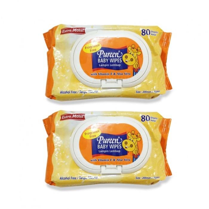 PUREEN Baby Wipes Fragrance Free (80s x 2).jpg