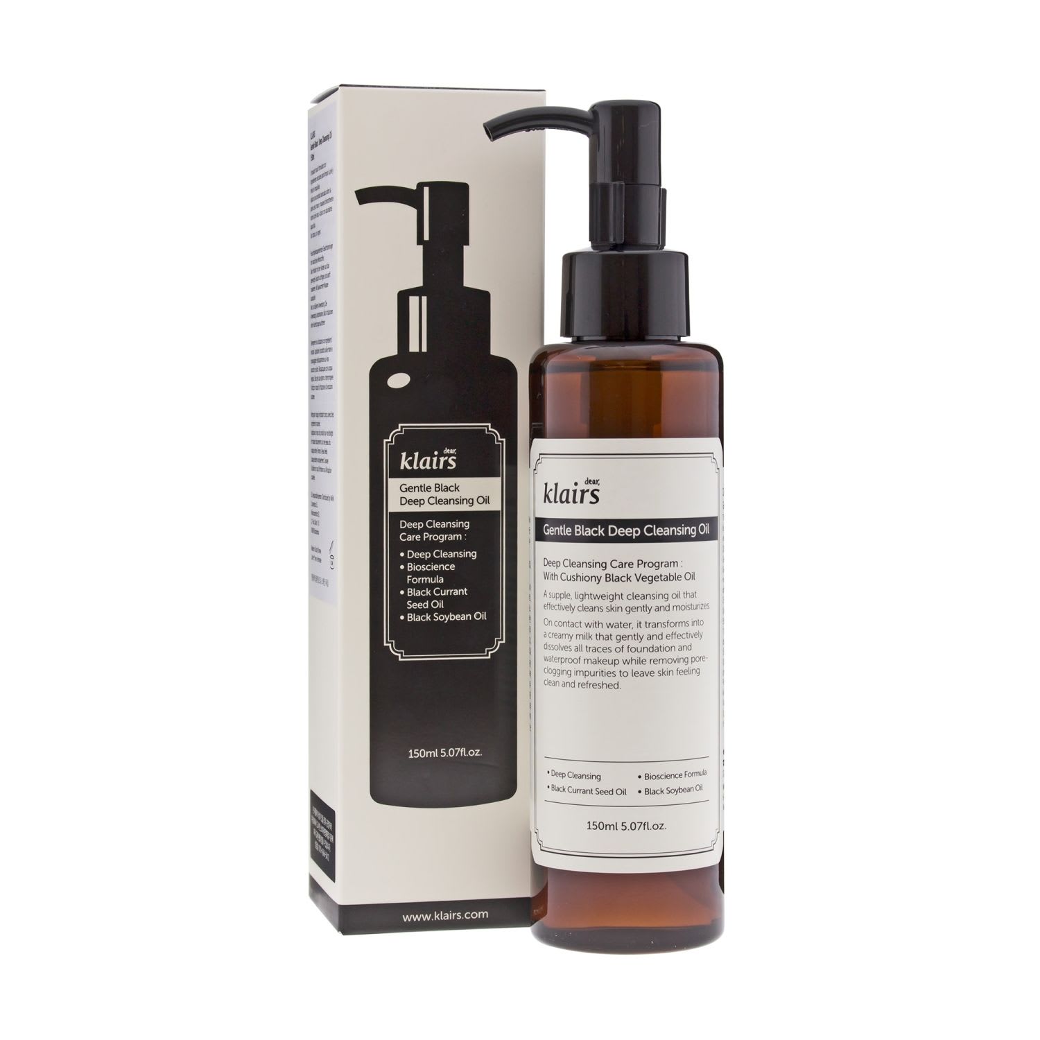 Klairs Gentle Black Deep Cleansing Oil 150ml.jpg
