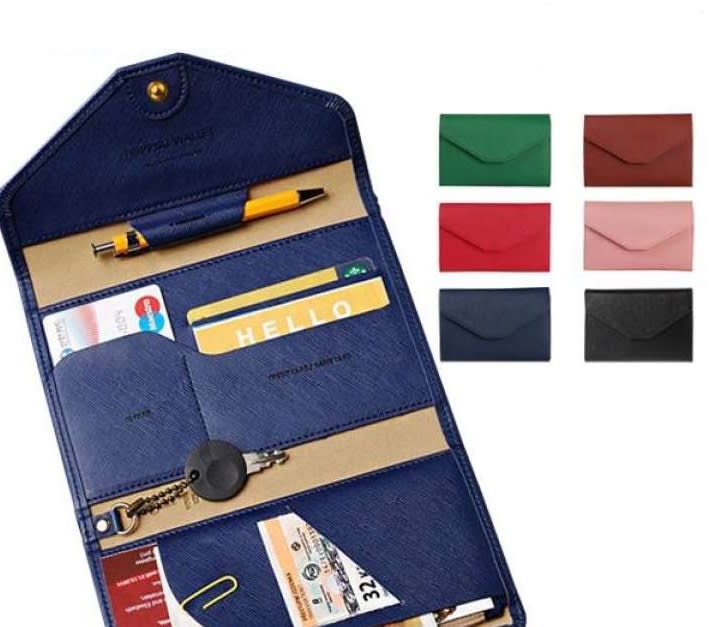 Travel Passport Wallet Tri-fold Document Organizer.jpg