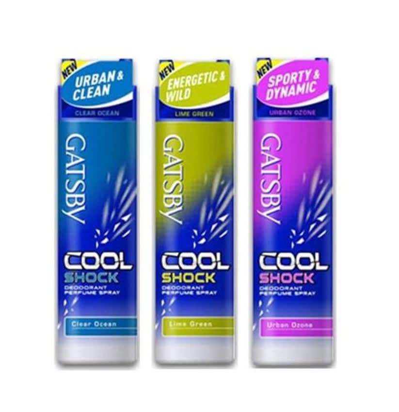 GATSBY Cool Shock Deodorant Perfume Spray Lime Green (175ml)1.jpg