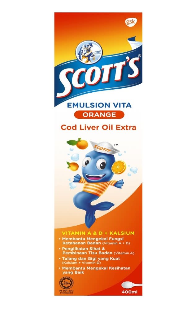 SCOTT'S Emulsion Cod Liver Oil + Vitamin A & D + Calcium1.jpg