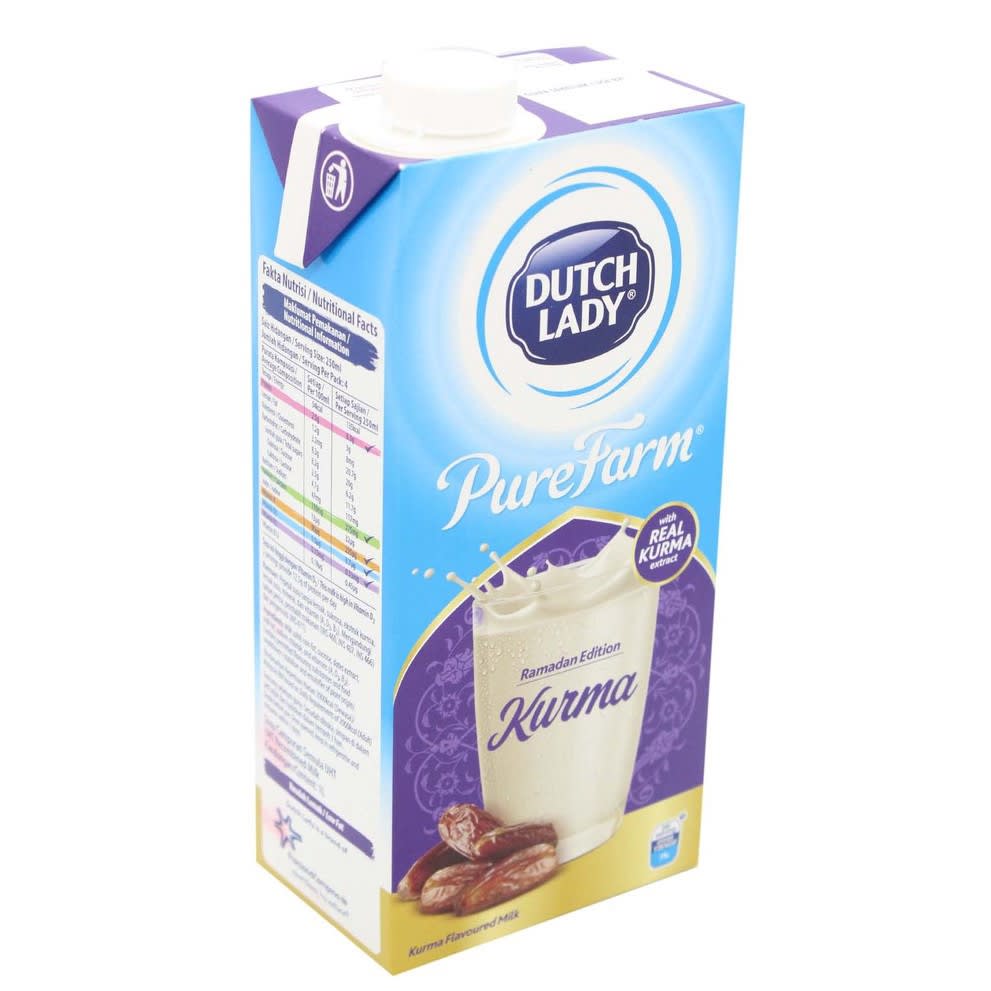 DUTCH LADY Pure Farm Kurma Flavoured Milk (1 litre)1.jpg