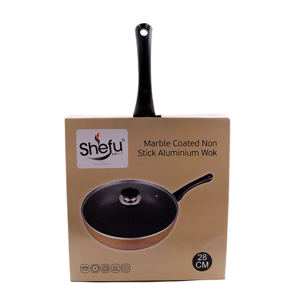 SHEFU Non-Stick Aluminium Wok Ceramic Marble Coating Frying Pan -4.jpg