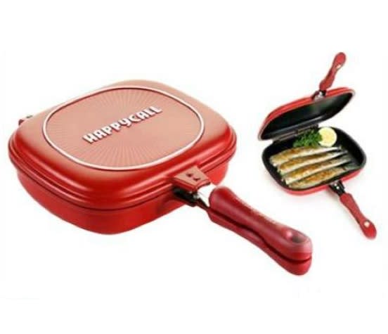AMGO Double-Sided Foldable Frying Non-Stick Grill Pressure Pan (32cm) -4.jpg