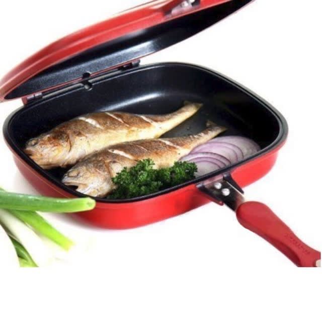 AMGO Double-Sided Foldable Frying Non-Stick Grill Pressure Pan (32cm) -2.jpg