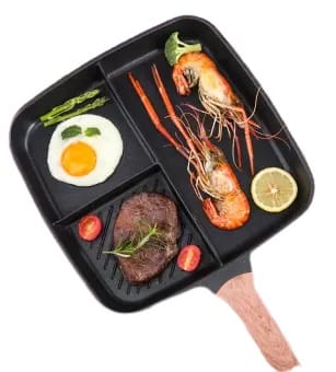 3 Grids Stone Medical Stone Aluminium Non-Stick Frying Pan -4.jpg