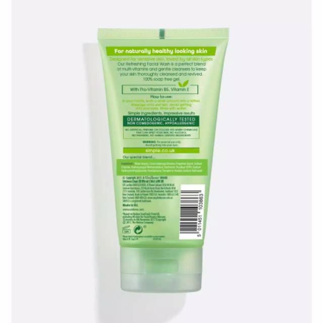 Simple Kind To Skin Refreshing Facial Wash Gel - 4.jpg