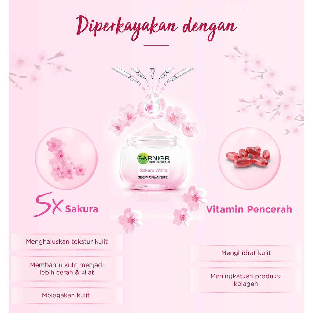 Garnier Sakura White Pinkish Radiance Moisturizing Cream SPF30 - 5.jpg