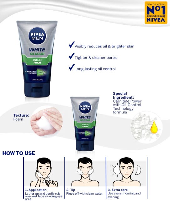NIVEA MEN Cleanser Oil Clear Foam - 3.jpg