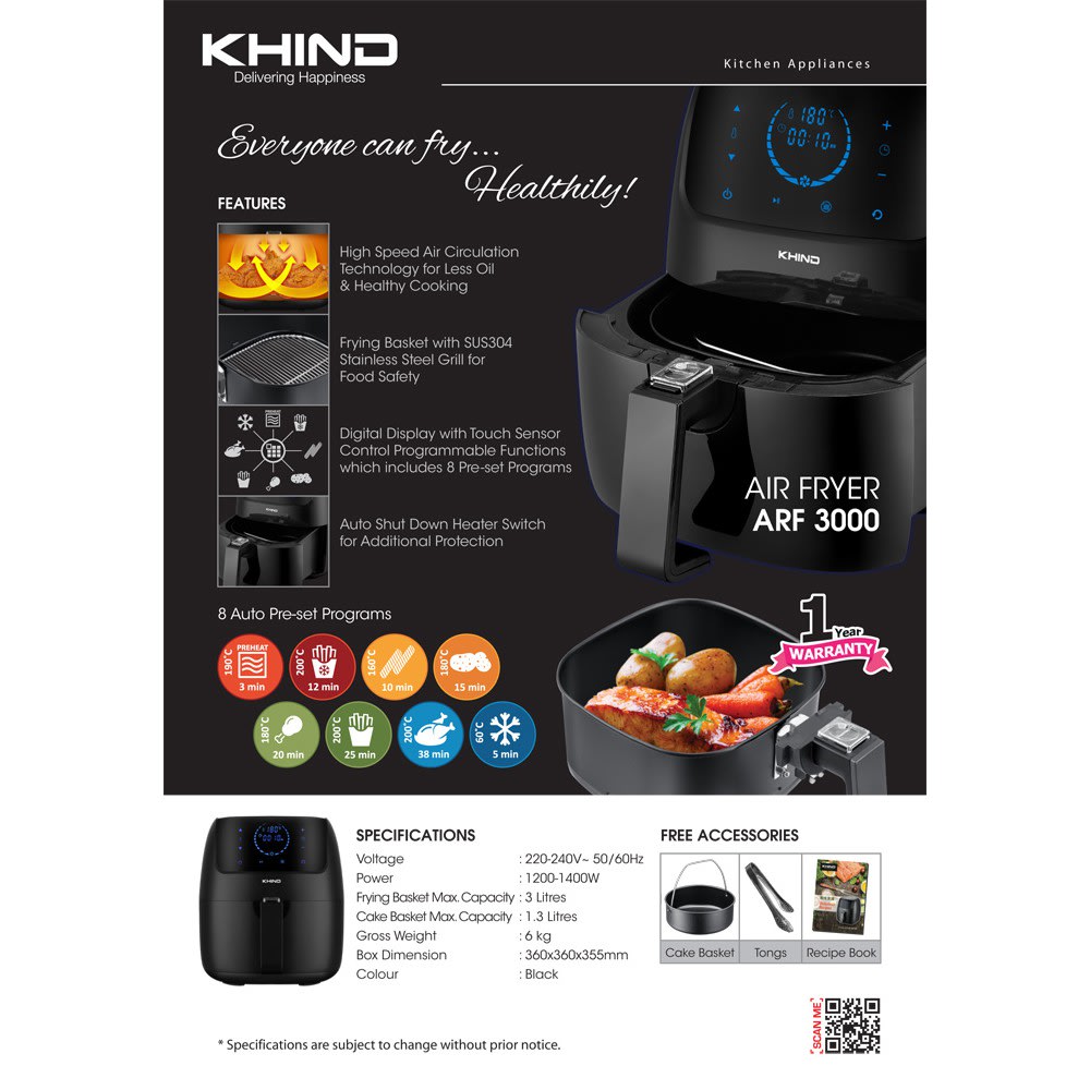Khind ARF3000 Air Fryer - 5.jpg