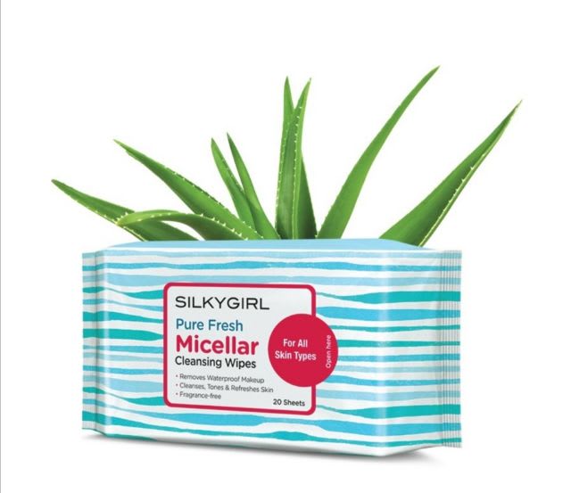 SILKYGIRL Pure Fresh Micellar Cleansing Wipes (20s) -1.jpg