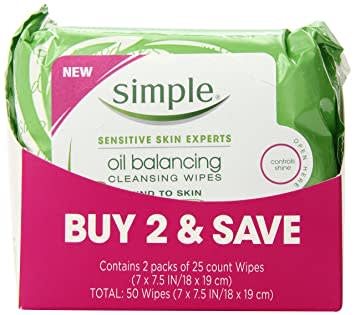 SIMPLE Oil Balancing Cleansing Wipes (25S) -1.jpg
