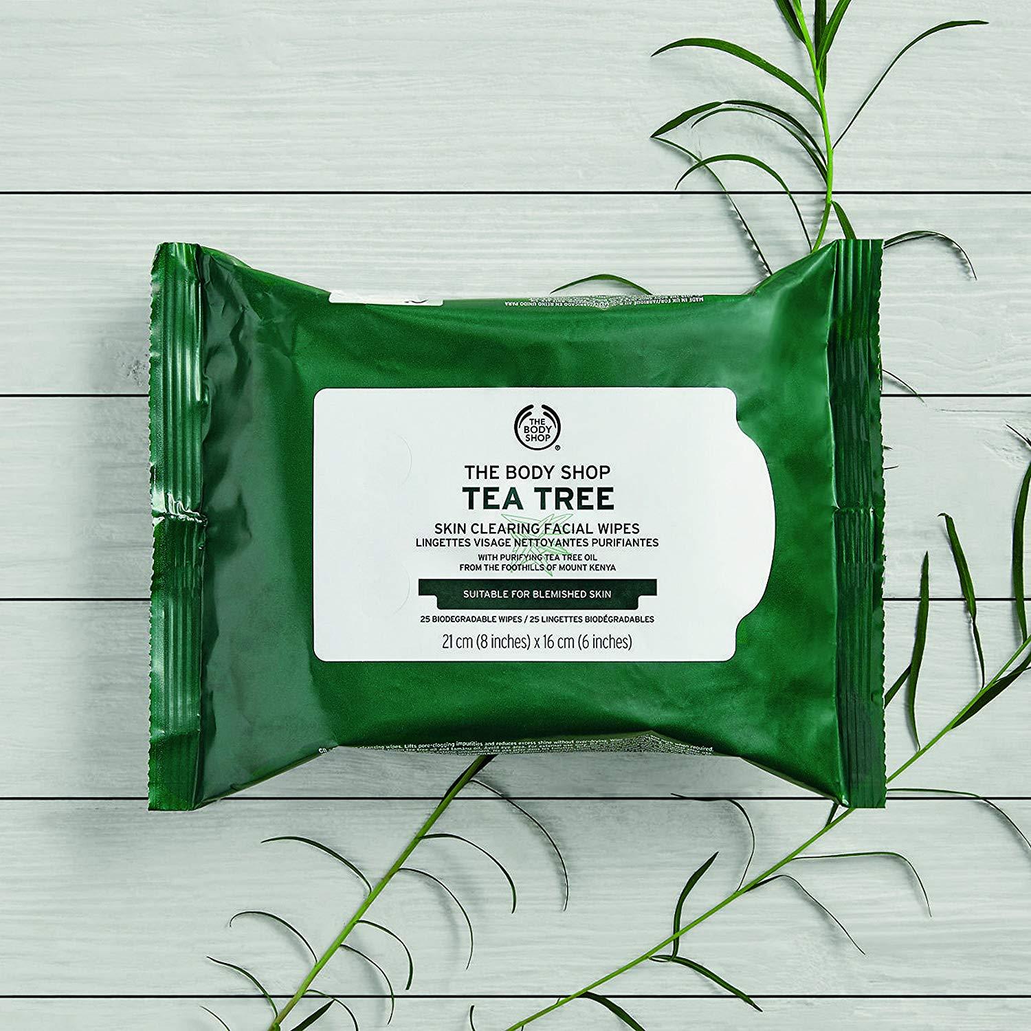 THE BODY SHOP Tea Tree Skin Clearing Facial Wipes (25s) -2.jpg