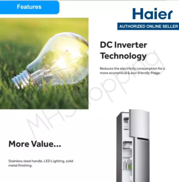 Haier 290L Inverter 2-Door Series Refrigerator (HRF-IV298H) - 4.jpg