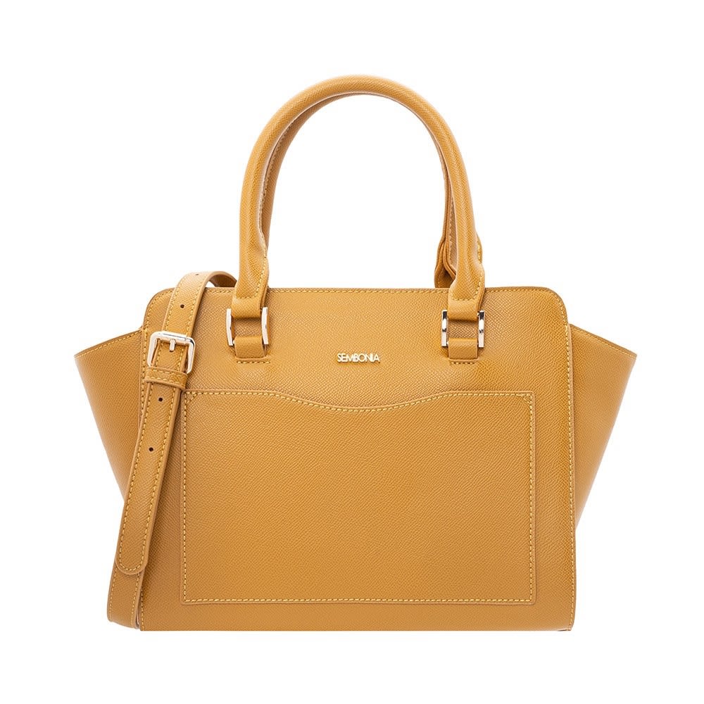 SEMBONIA Small Crossgrain Satchel Bag in Brown.jpg SEMBONIA Small Crossgrain Satchel Bag in Brown