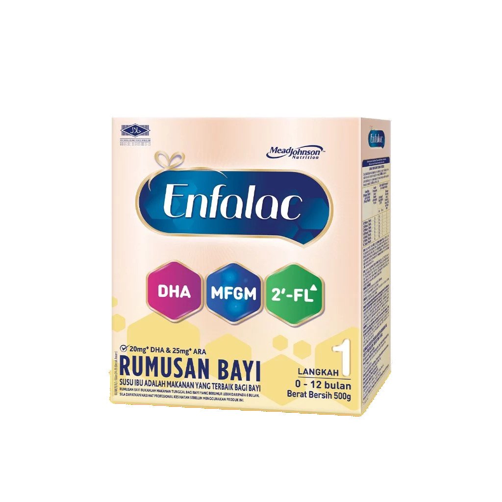 Enfalac A+/Enfalac Baby 2'-FL Step 1 Susu Bayi Milk Formula Powder (500g) Enfalac A+/Enfalac Baby 2'-FL Step 1 Susu Bayi Milk Formula Powder (500g)