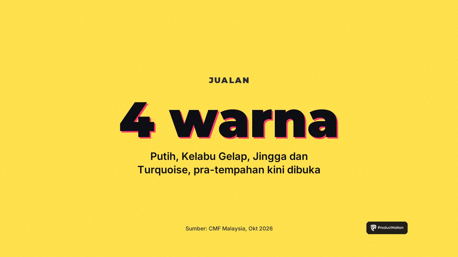 CMF Speaker S dan M dalam Putih, Kelabu Gelap, Jingga dan Turquoise, jualan 3 November