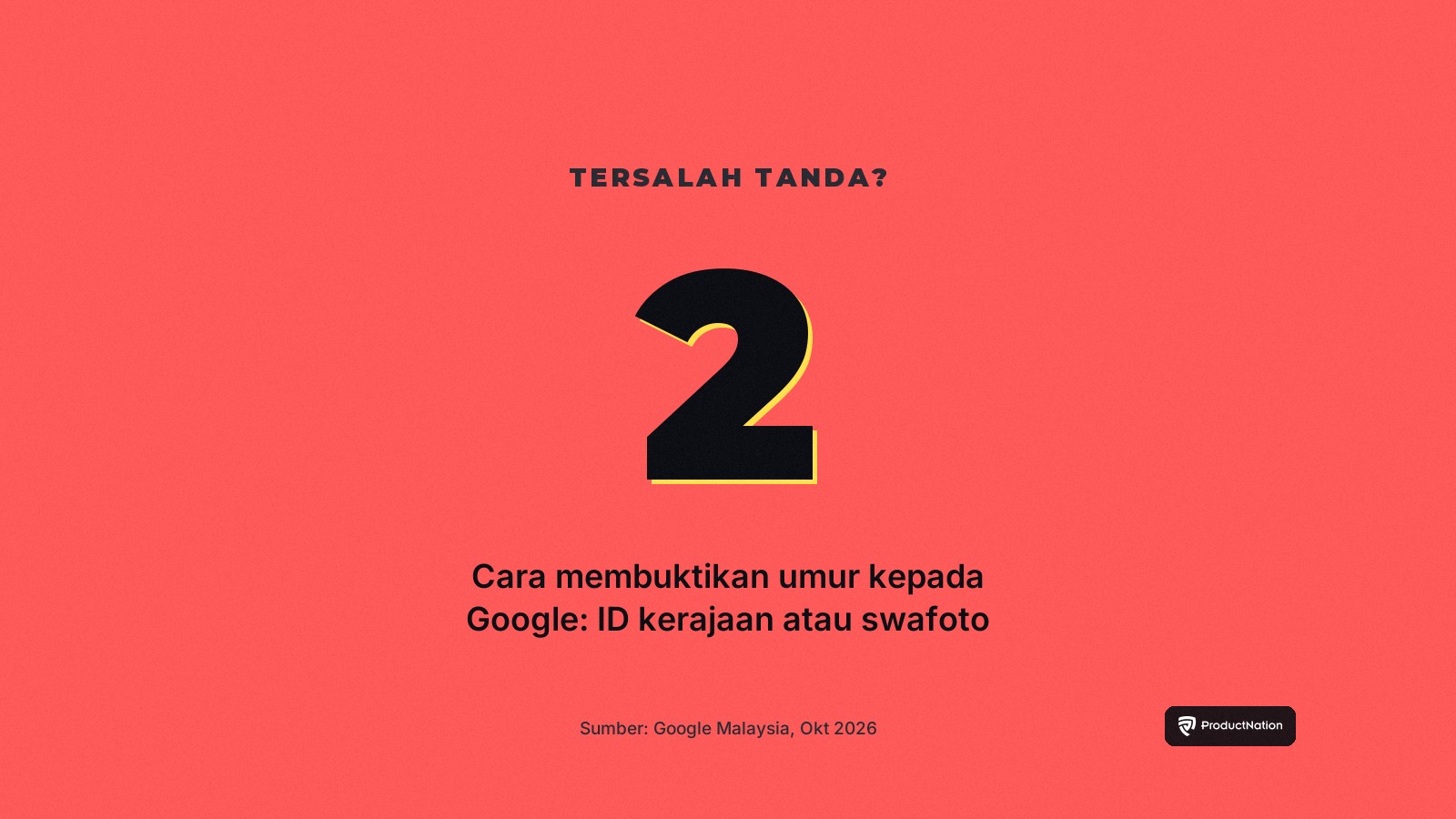 Kad statistik: orang dewasa yang tersalah tanda boleh membuktikan umur dengan ID kerajaan atau swafoto