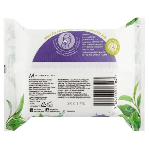 Swisspers Facial Wipes Green Tea2.jpg