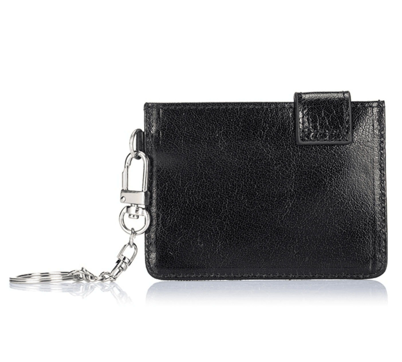 Enzodesign Leather Credit Card Holder With Detachable Key Ring - 3.png