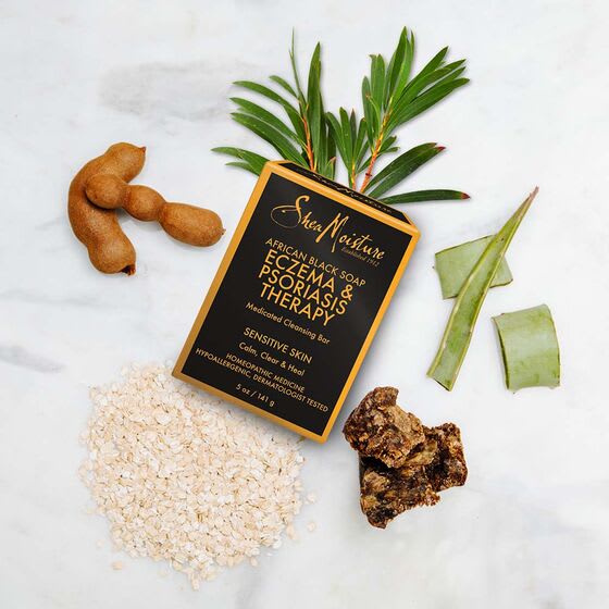 SheaMoisture African Black Soap Eczema & Psoriasis Therapy Medicated Cleansing Bar -5.jpg
