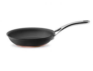 Copper anodised frying pan
