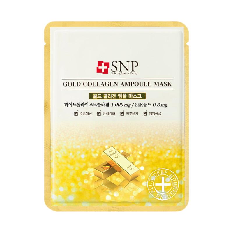 SNP Gold Collagen Ampoule Mask Ampoule mask dengan kandungan emas 24 karat