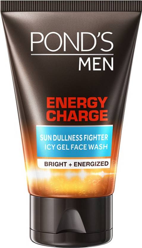 Pond’s Men Energy Charge Icy Gel Facial Scrub Facial scrub dengan ekstrak biji kopi untuk pria