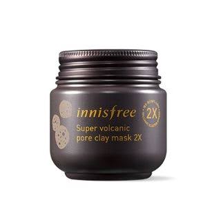 Innisfree Super Volcanic Pore Clay Mask 2X Efektif membersihkan blackhead