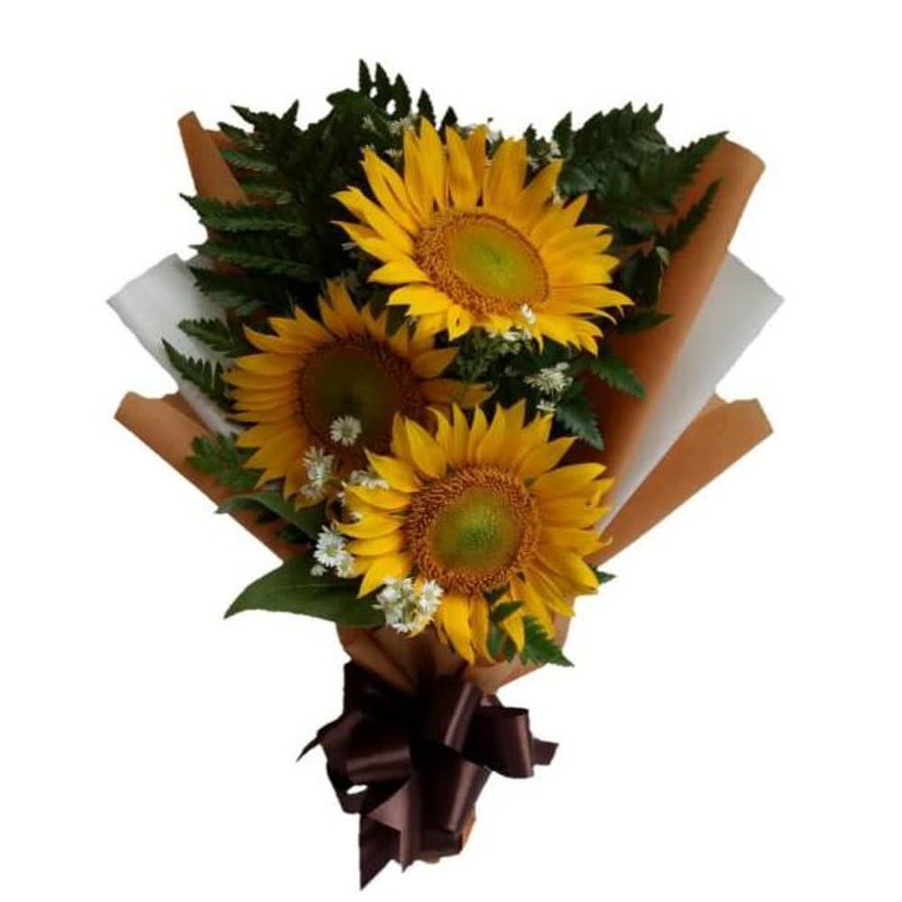 Sun Flower Bouquet.jpg Buket bunga cantik dengan warna cerah